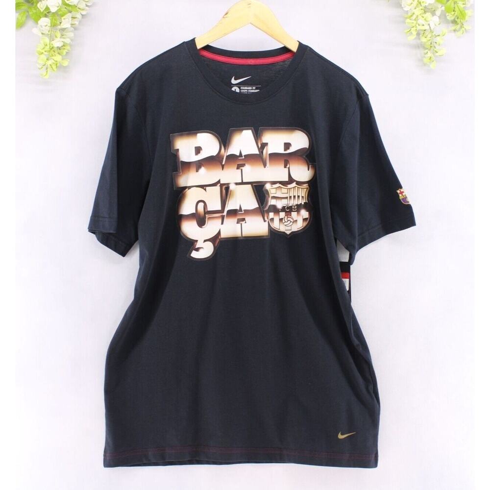 Nike Men's 2000 FC Barcelona With Black Logo Sz L NEW